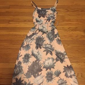 French connection belted high/low maxi dress